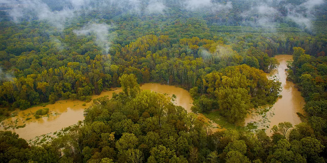 CHKO Litovelské Pomoraví z dronu.